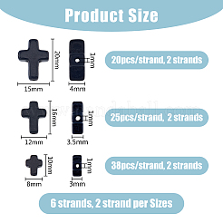 6 нити 3 стилей синтетические бирюзовые бусины нити&nbsp;TURQ-DC0001-04A