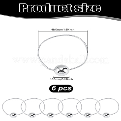 6 шт. пластиковые резинки для волос&nbsp;OHAR-LP0002-36