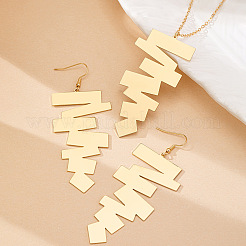 Комплект из ожерелья и серег с подвеской неправильной геометрии из сплава&nbsp;FS-WG9A5A6-01