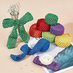 7 пачка 7-х цветных эластичных лент для вязания крючком&nbsp;WCOR-BC0001-02A