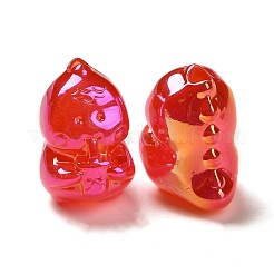 Светящиеся УФ-покрытие радужные переливающиеся акриловые бусины&nbsp;PACR-E002-07