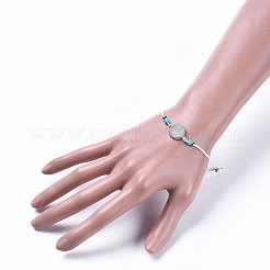 Регулируемые нейлоновые нити плетеные браслеты из бисера&nbsp;X-BJEW-JB04440