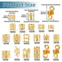 170 шт. 17 стиля железные манжеты для волос&nbsp;OHAR-TA0001-12G