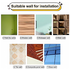 DIY самоклеящиеся акриловые зеркальные украшения для стен&nbsp;DIY-WH0449-93