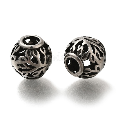 Европейские бусины из нержавеющей стали 304 STAS-D191-05E-AS-1