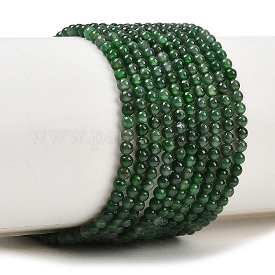 Естественный жадеит бисер пряди&nbsp;G-B175-B01-2mm-1