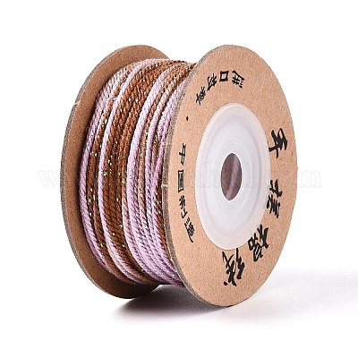 30 м окрашенный сегментный хлопковый шнур для макраме&nbsp;OCOR-T018-01J-1