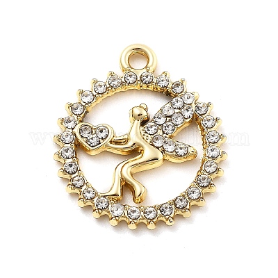 Подвески из сплава и страза&nbsp;FIND-U026-04G-1