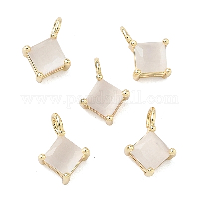 Латунные подвески в виде кошачьего глаза&nbsp;KK-C251-09C-G-1