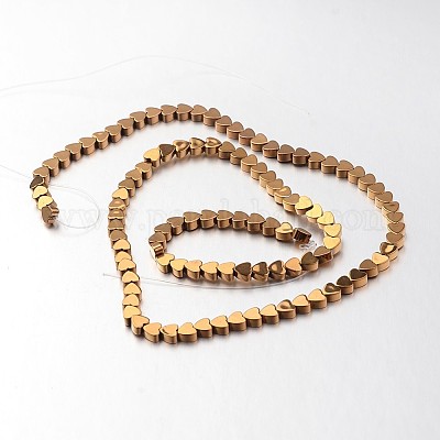 Гальванизировать немагнитных синтетический гематит нитей бисера G-F300-23A-03-1