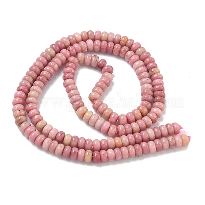 Природные родонит бисер нитей&nbsp;G-L635-A37-4x2mm-01-1