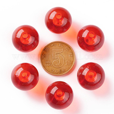 Прозрачные акриловые бусины&nbsp;X-MACR-S370-A16mm-712-1