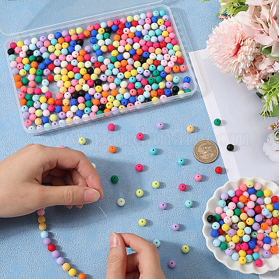 500шт прорезиненные силиконовые акриловые бусины с имитацией силикона&nbsp;OACR-SP0001-33A-1