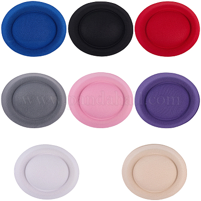 8 шт. 8-цветная тканевая основа для шляпы-таблетницы в стиле стюардессы для шляпного магазина&nbsp;AJEW-GF0010-95-1