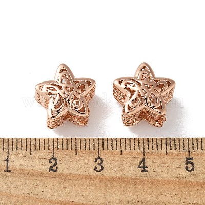 Латунные бусины&nbsp;KK-U057-07RG-1