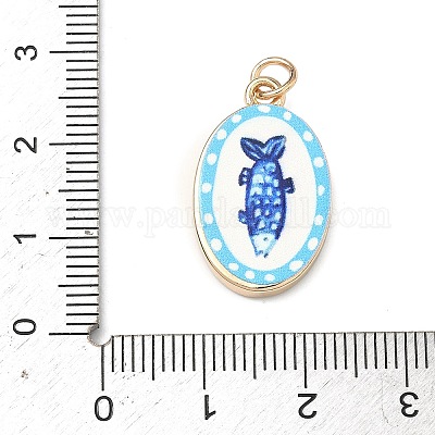 Латунь эмаль подвески&nbsp;ENAM-I086-08A-1