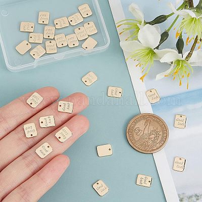 Латунь подвески&nbsp;KK-NB0001-22G-NF-1