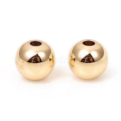 Латунные твердые бусины&nbsp;KK-WH0034-02E-G-1