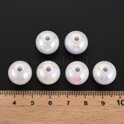 Непрозрачные акриловые бусины MACR-S370-14mm-01-1