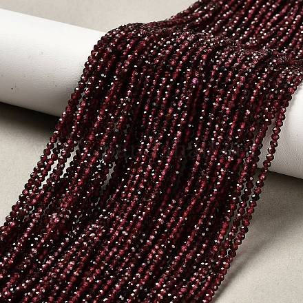 Гранат природный бисер нитей&nbsp;LS-G-RM2025-08-2mm-1