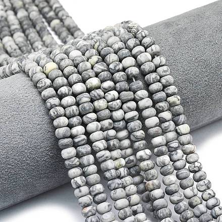 Натуральная карта каменные бусы пряди&nbsp;G-P575-A22-6x4mm-01-1