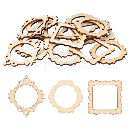 Неокрашенного дерева подвески&nbsp;WOOD-I004-36-1