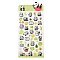 PET 3D Puffy Stickers, Cartoon Stickers, with Epoxy Resin Picture inside, Panda, 6~22x6~24mm