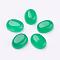 Natural Malaysia Jade Cabochons, Dyed, Oval, 8x6x3mm
