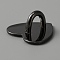 Metal Cell Phone Finger Ring Adhesive Metal Phone Finger Grip Loop Stand Heart Grip Holder Phone Charm Hook for DIY Hanging Supplies, Gunmetal, 2.4x2.5x1.2cm