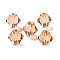 K9 Glass, Imitation Austrian Crystal Beads, Faceted, Bicone, Dark Salmon, 6x6x6mm, Hole: 0.9mm
