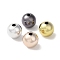 Plated Acrylic Beads, Round, Mixed Color, 10mm, Hole: 2mm