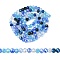 Electroplate Glass Beads Strands, Faceted, Rondelle, Dodger Blue, 4.5x3.5mm, Hole: 1mm, about 140~143pcs/strand, 18.90 inch~19.29 inch(48cm~49cm)