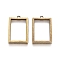 Rack Plating Alloy Photo Locket Pendants, Rectangle, Antique Bronze, 37x24x4mm, Hole: 29x19mm