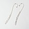 Tibetan Silver Bookmark, Lead Free and Cadmium Free, Antique Silver, 2.1cm wide, 11.8cm long, hole: 2mm
