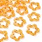 Transparent Acrylic Beads, Flower, Dark Orange, 30x30.5x5mm, Hole: 1.8mm, about 340pcs/500g