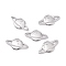 Zinc Alloy Cabochon Enamel Settings, Star, Platinum, 10x20x2mm, about 100pcs/bag
