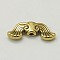 Tibetan Style Alloy Beads, Lead Free & Cadmium Free & Nickel Free, Antique Golden Color, Wing, 19x7.5x3.5mm, Hole: 1.5mm