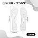 Прозрачные силиконовые накладки на обувь в форме сердца&nbsp;AJEW-WH0709-090-2