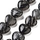 Бусины из натурального черного камня&nbsp;G-B022-27C-2