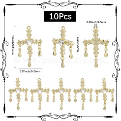 10 шт. подвески из сплава со стразами&nbsp;PALLOY-SC0016-44