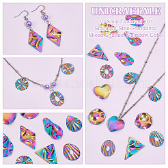 20 шт. 10 подвески из текстурированной нержавеющей стали 201&nbsp;STAS-UN0047-26MC