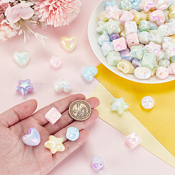 4 стиль УФ-покрытие акриловые бусины&nbsp;MACR-PH0001-84