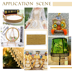 Кружевная лента «сороконожка» из полиэстера&nbsp;OCOR-WH0088-43A-01