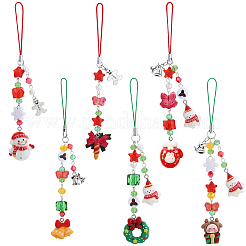 Набор для самостоятельного изготовления рождественского ремешка для мобильного телефона&nbsp;DIY-SC0032-70