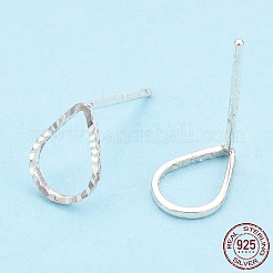 925 серьга-гвоздик из стерлингового серебра с полыми каплями&nbsp;STER-T005-08