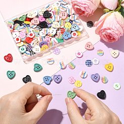 200 шт. пуговицы из смолы&nbsp;BUTT-CJ0001-06