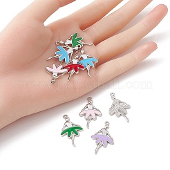 10шт 5 цвета сплава эмалевые подвески&nbsp;ENAM-YW0002-90