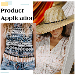 16 ярд полиэстеровой ленты в форме фонаря&nbsp;AJEW-BC0009-53A