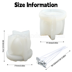 Наборы для изготовления свечей в виде сердечек&nbsp;DIY-CJ0002-59