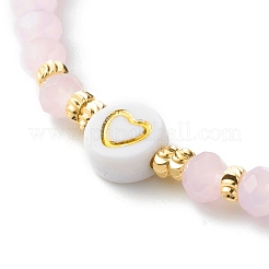 Стеклянные бусины растянуть браслеты&nbsp;BJEW-JB06576-01